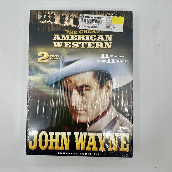 THE GREAT AMERICAN WESTERN - John Wayne - 2 DISCS 11 MOVIES DVD NEW/SEALED - Picture 3 of 4